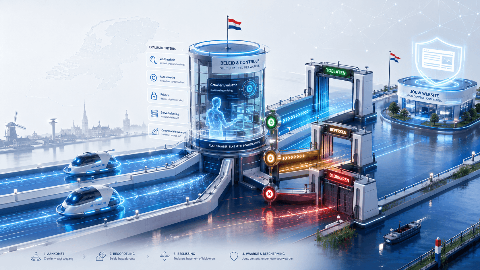 Besliskader voor het blokkeren of toelaten van AI-crawlers